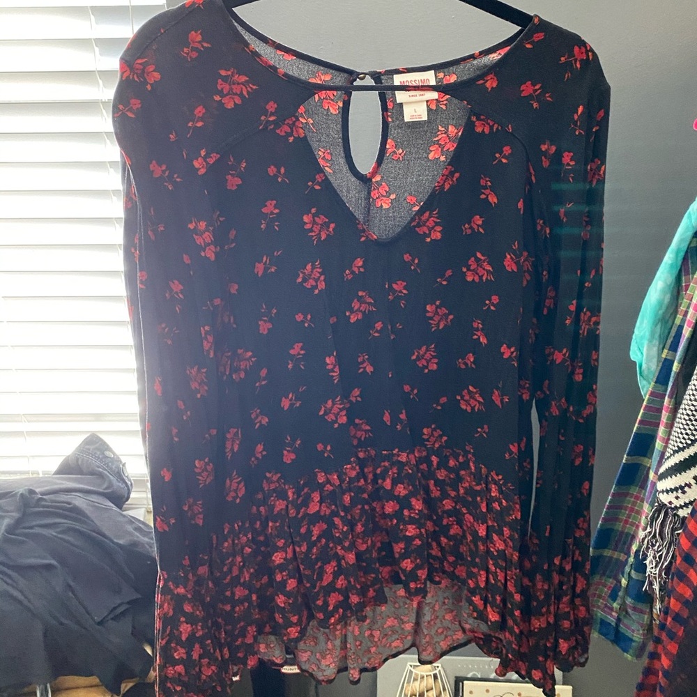 Mossimo Long Bell Sleeved Blouse